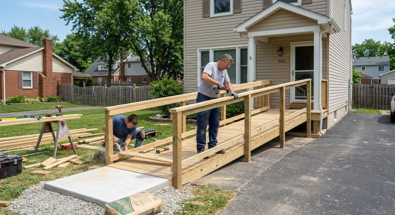 Wood Ramp Construction in Wilmington, NC